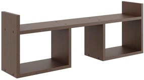Minimalistyczna półka ścienna w kolorze wenge - Dorsa