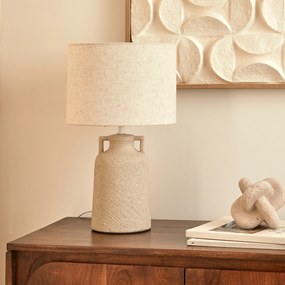 Lampa stołowa z kamionkową podstawą GIBUS, Ø 28 x 45,5 cm