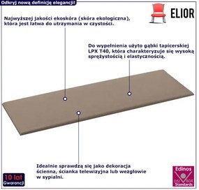 Zestaw tapicerowanych paneli ściennych cappuccino H3-D65