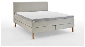 Beżowe łóżko boxspring 160x200 cm Linea – Meise Möbel