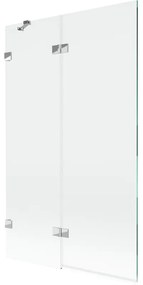 Mexen Lunar parawan nawannowy 2-skrzydłowy lewy 110 x 150 cm, transparent, chrom - 897-110-100-01-00-L