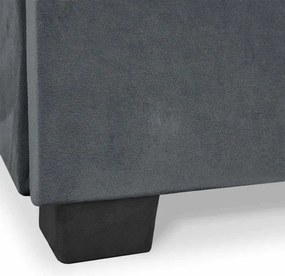 Sofa z Funkcją Spania PIANO Rozkładana Wersalka Dwuosobowa Szara Nowoczesna do Salonu