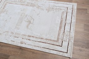 Dywan vintage Beyond Ramki beżowy 160 cm x 220 cm