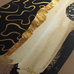 Obraz - Abstrakcja złotobrązowy N⁰3 (125x70 cm)