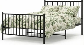 Czarne metalowe łóżko 100x200cm P6-T79