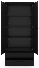 Megan Czarny - szuflada podwójna 195 cm