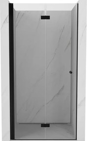 Mexen Mist-F drzwi prysznicowe składane lewe 60 cm, transparent, czarne - 8A6-060-000-70-00-L