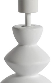 Designerska lampa stołowa z abażurem z białego weluru, zielonym i złotym 25 cm - Alisia