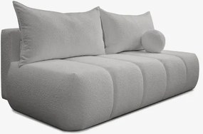 Sofa z Funkcją Spania SARIA Szara Boucle Nowoczesna