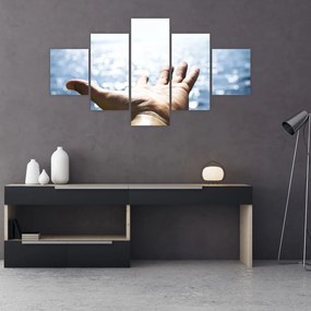 Obraz otwartej dłoni (125x70 cm)