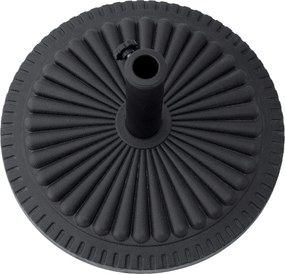 Outsunny Stojak na parasol 15 kg Stojak na parasol okrągły 35-48 mm Podstawa pod parasol do ogrodu, tarasu, balkonu Cement Ø49 cm Czarny