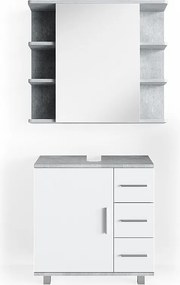 Zestaw mebli łazienkowych beton 60x33x60.8 ilias