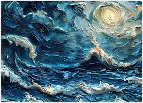 Obraz - Malowanie nieba i morza (70x50 cm)