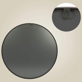 Lustro okrągłe NOOR, metalowa rama, Ø 80 cm