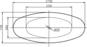Akrylowa wanna wolnostojąca SIENA