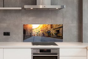 Panel szklany do Kuchni Malownicza Włoska Uliczka