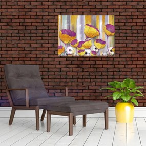 Obraz - Ilustracja kwiatów (70x50 cm)