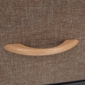 Komoda z szufladami z tkaniny HAZEL TYP 2, brązowy, M