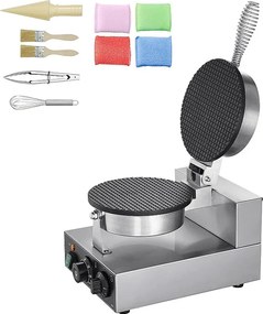 Gofrownica SucceBuy Elektryczna Maszyna do Rożków Lodowych 1 230 W Komercyjna Maszyna do Wafli Jajecznych