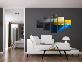 Obraz przedstawiający dwie strony (125x70 cm)