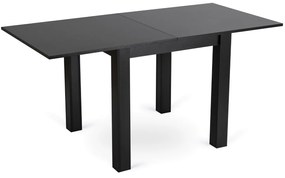 Stół Kwadratowy Rozkładany MAX 80-160 cm Czarny Nowoczesny Loft