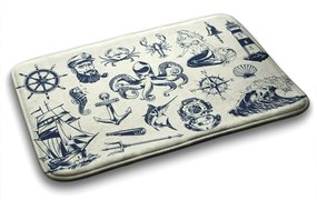 Dywanik łazienkowy Dywanik łazienkowy Morskie Symbole