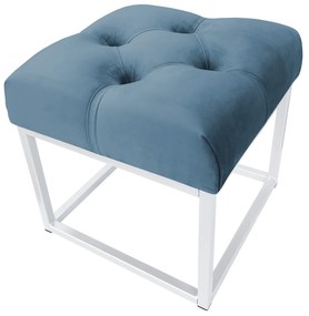 Pufa CHESTERFIELD LOFT ławka postawa biała MG33