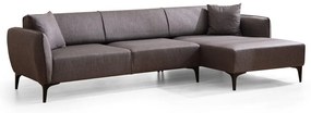 Ciemnoszara sofa narożna Belissimo, narożnik prawy – Balcab Home