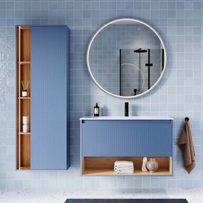 Badmöbel-Set BELDIVO 100 cm mit Waschbecken