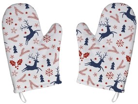 Świąteczne rękawice kuchenne zestaw 2 szt. Christmas Symbols – Butter Kings