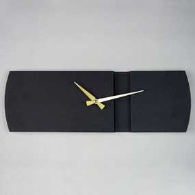 Zegar ścienny Origami APS097 Black, 16 x 49 cm