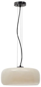 Szarobeżowa lampa wisząca LED ze szklanym kloszem ø 38 cm Reig – Kave Home