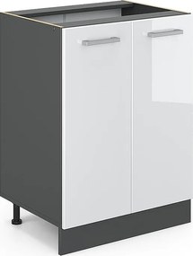 Szafki kuchenne biały wysoki połysk 60x46x81.6 r-line