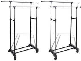 Zestaw podwójnych wieszaków na kółkach P6-Z99