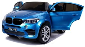 Auto na akumulator nowe bmw x6m niebieskie lakierowane