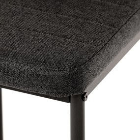 Zestaw jadalniany Marmur z ceramicznym blatem i 4krzesłami, czarny