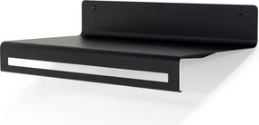 Czarny metalowy wieszak ścienny z półką 60 cm Sway – Spinder Design