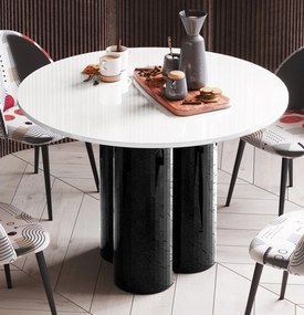 Okrągły stół w wysokim połysku Raveo Hubertus