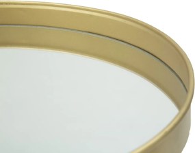 Dekoracyjna lustrzana taca na nóżkach, Ø 31 cm