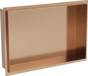 Mexen X-Wall-NR półka wnękowa bez kołnierza 45 x 30 cm, miedź szczotkowana - 19C1453010