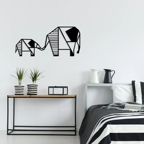 Czarna dekoracja ścienna Wallity Elephant