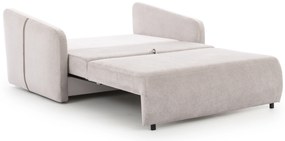 Sofa Zeldia 155 z funkcją spania - jasno szary szenil hydrofobowy Spring 1104