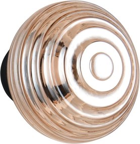 Szklany kinkiet LED na USB w bursztynowym kolorze ø 15,5 cm Earl – Reality