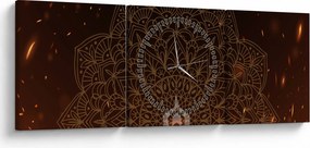 Obraz - Medytacja (z zegarem) (90x30 cm)