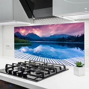 Panel Kuchenny Krystaliczne Jezioro W Górach