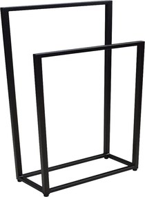 Czarny stojący wieszak na ręczniki 75 cm T9-G99