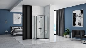 Kabina Prysznicowa REA Look Czarna Black 80x80