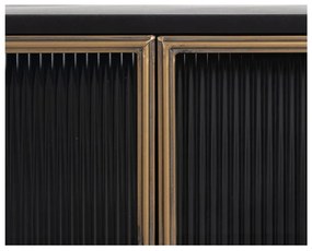 Czarna metalowa witryna 58x120 cm Brick – Ixia
