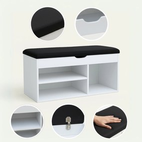 Szafka na buty z siedziskiem TRIA, 80 x 43 x 30 cm