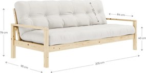 Żółta rozkładana sofa 205 cm Knob – Karup Design
